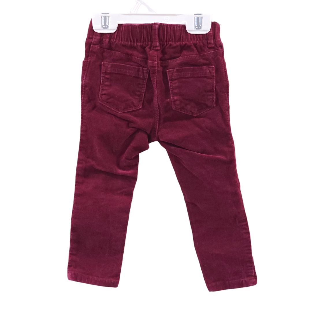 Old Navy - Red Corduroy Skinny Pants, 2T