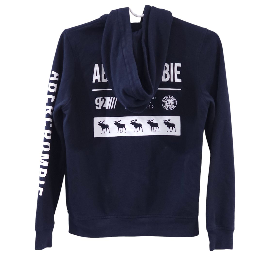 Abercrombie Kids - Chaqueta azul con cremallera y capucha, 11/12