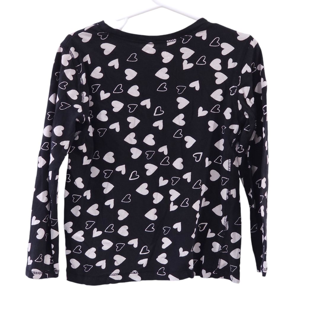 Arizona Jeans - Black Hearts Long Sleeve Blouse, 5