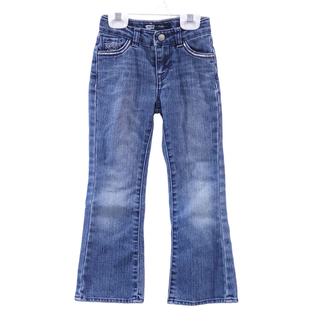 Levi's - Blue Flare Denim Jeans, 5