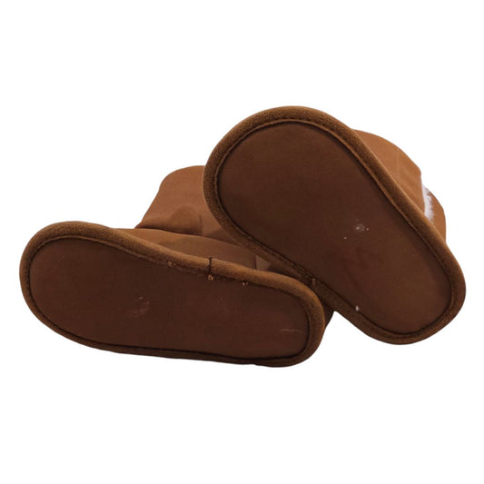 Carter's - Botas de lino para gatos marrones, 6-9 m