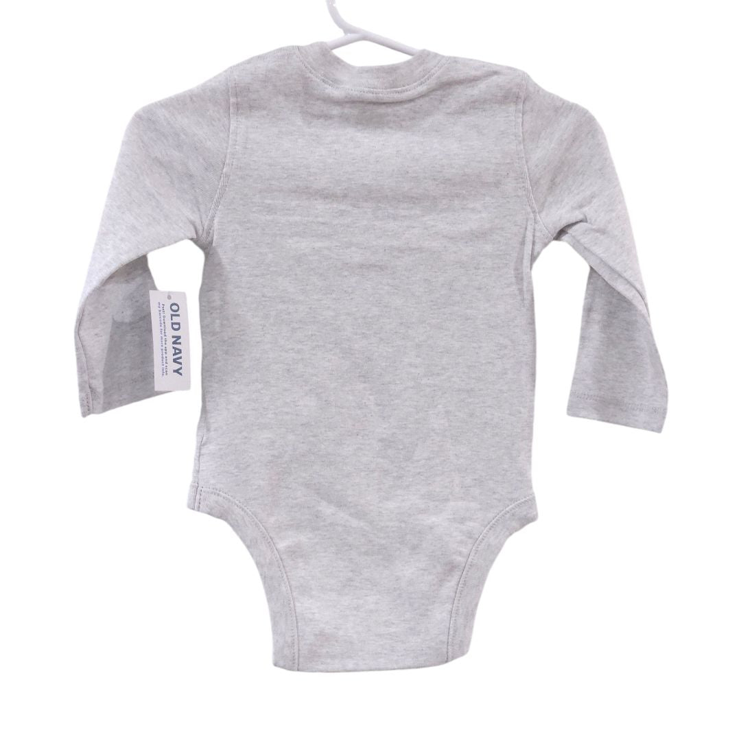 Old Navy - Gray Henley Long Sleeve Bodysuit and Pants Set - New with Tag, 6-9 m