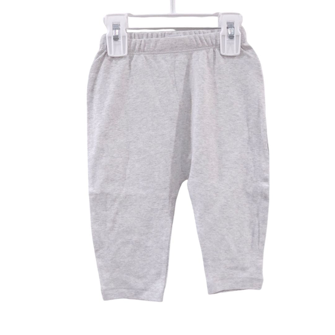 Conjunto de pantalón y body de manga larga Henley gris de Old Navy - Nuevo con etiqueta, 6-9 meses