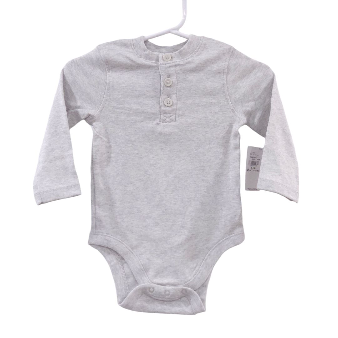 Old Navy - Gray Henley Long Sleeve Bodysuit and Pants Set - New with Tag, 6-9 m