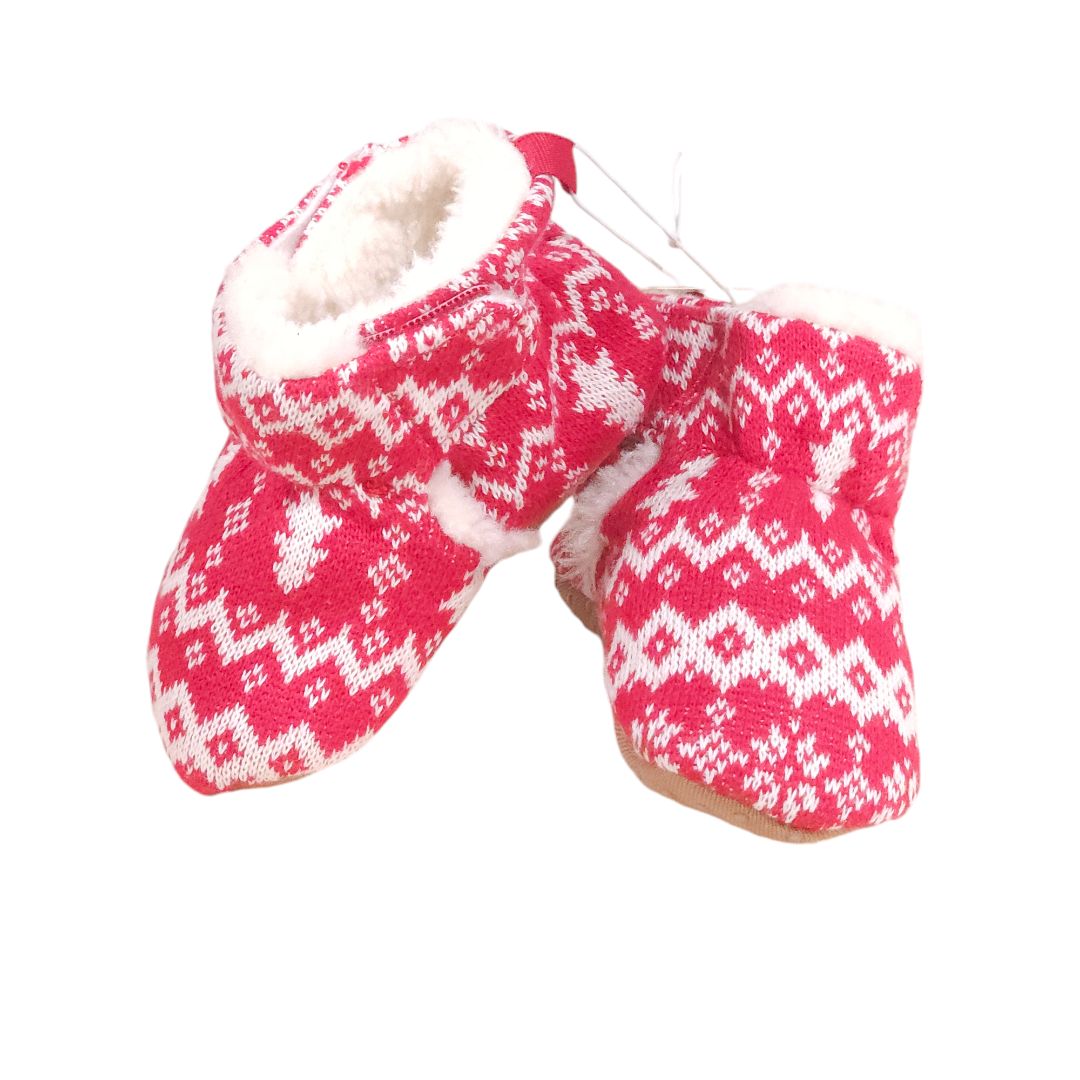 Old Navy - Red Fleece-lined Christmas Bootie - New with tag, 6-12 m