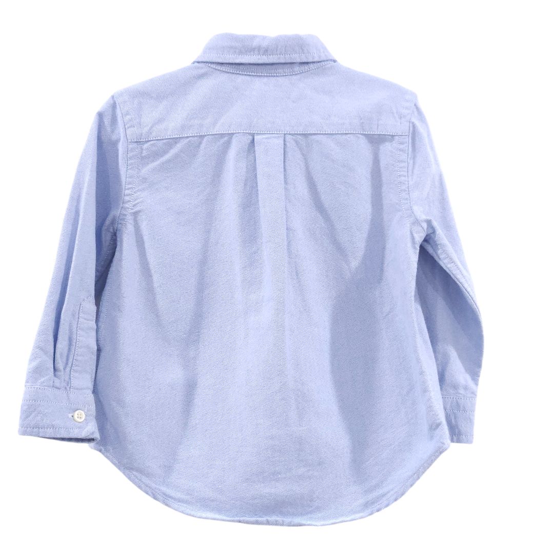 Ralph Lauren - Blue Long Sleeve Button-down Shirt, 18 m