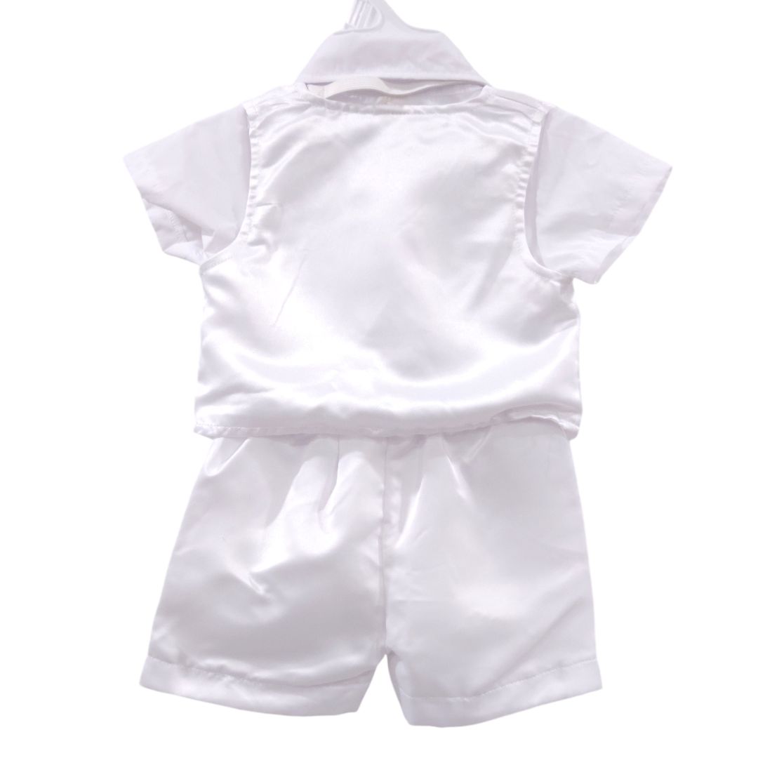 White 4 Piece Baptism Christening Outfit, 6-12 m