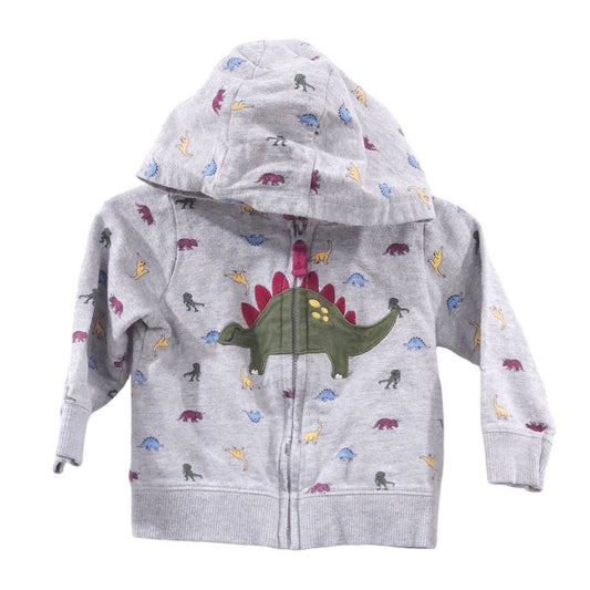 Carter's - Chaqueta con capucha de dinosaurio gris, 12 m