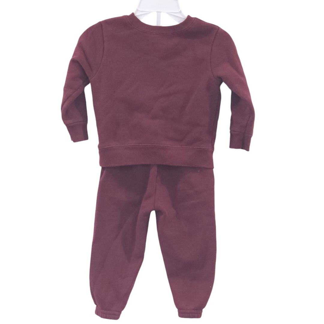 Garanimals - Conjunto de sudadera y pantalón rojo "Just like Dad", 12 m