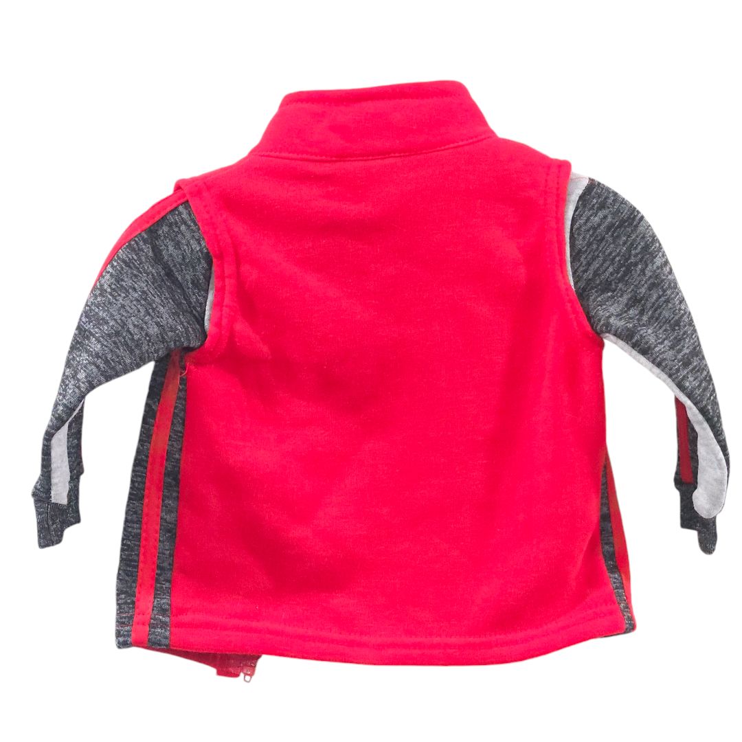 Mad Game - Red "Slamdunk 23" Sweatshirt and Vest, 12 m