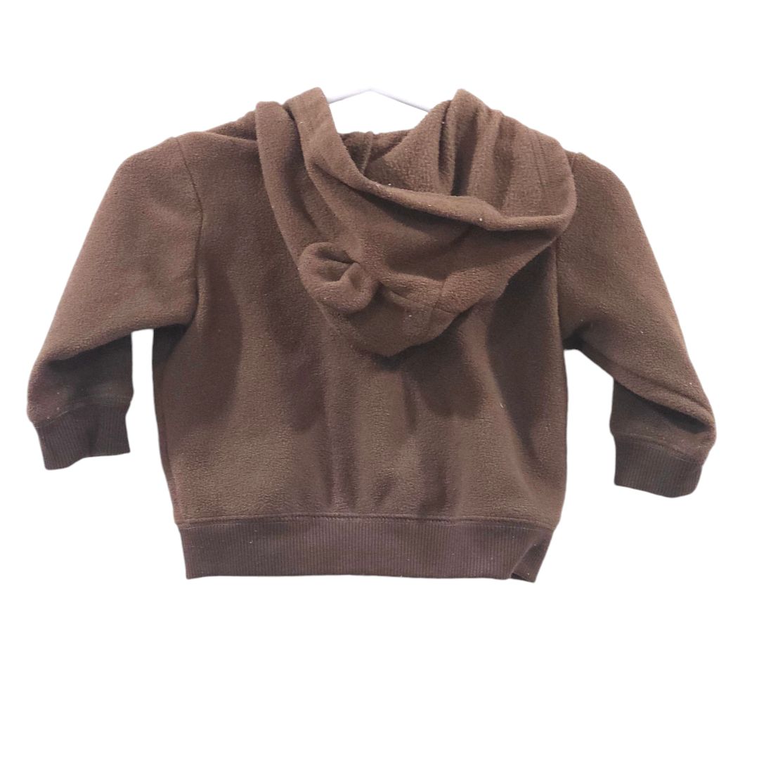 Old Navy - Brown Hooded Zip-up Jacket, 3-6 m