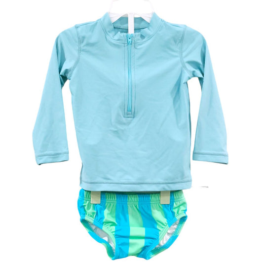 Primary - Blue 2 Piece Swimsuit, 12-18 m