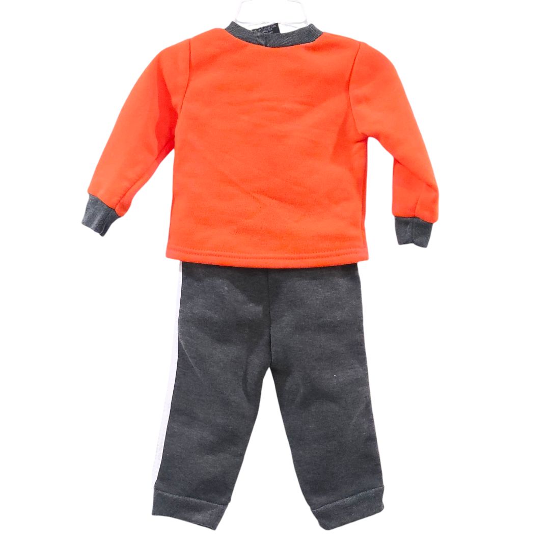 Tuff Guys - Orange "Rookie of the Year" Sweatshirt and Pant Set, 12 m