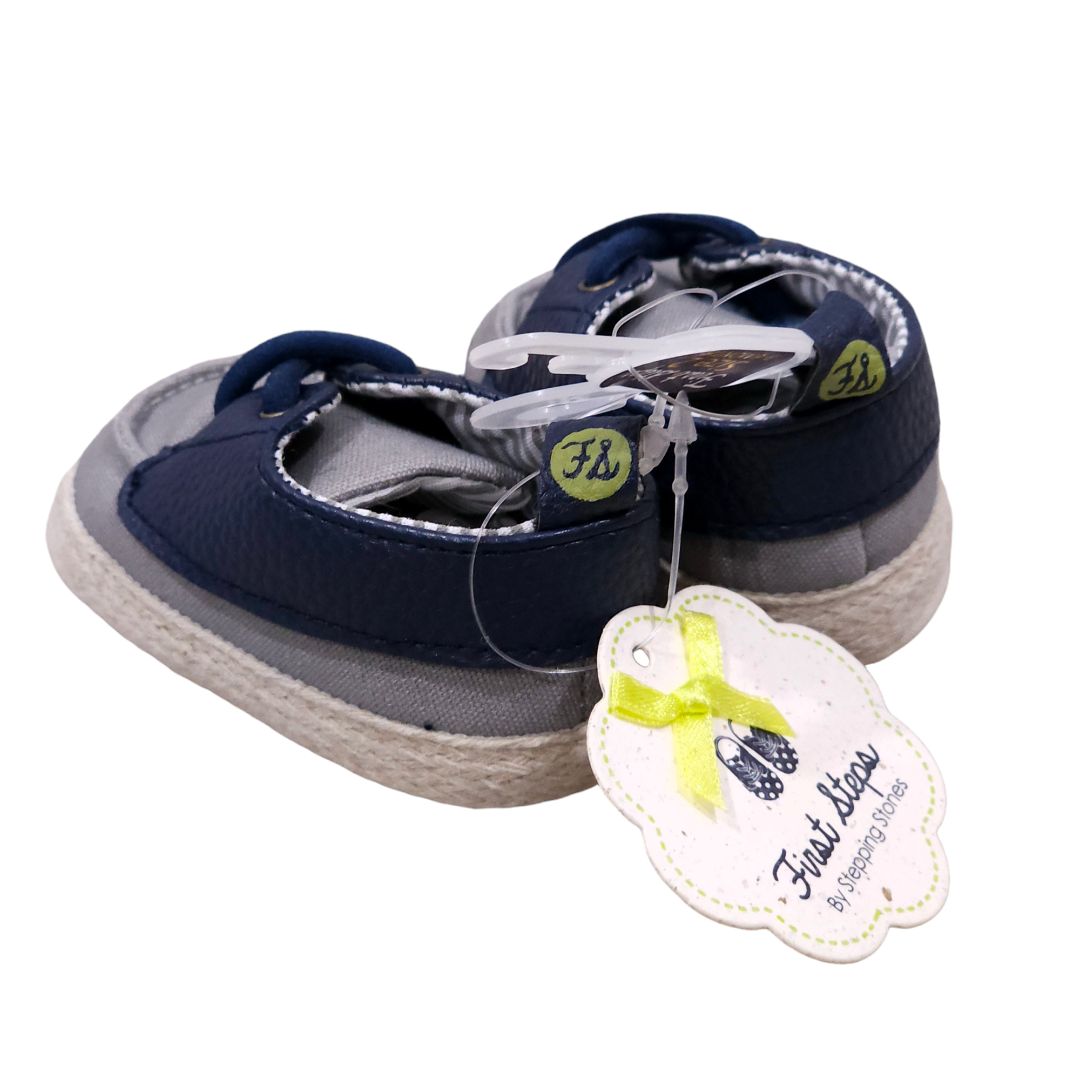 First Steps - Blue Casual Baby Shoes, 3-6 m