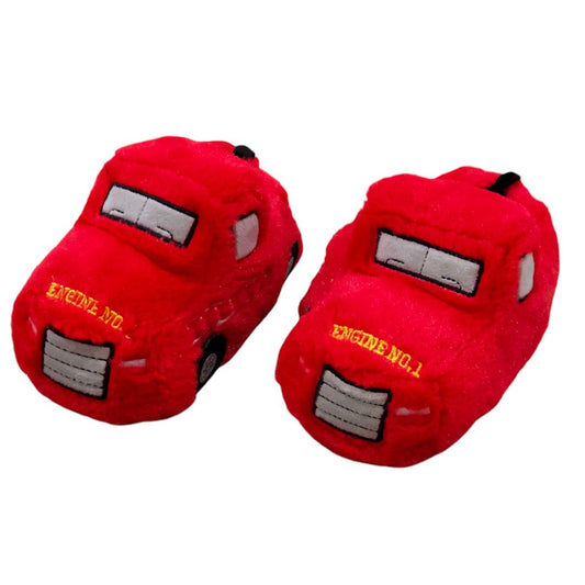 Carter's - Red Firetrucks Slippers, 7/8