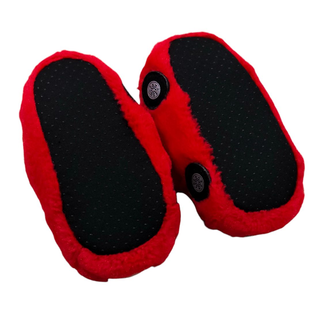 Carter's - Red Firetrucks Slippers, 7/8