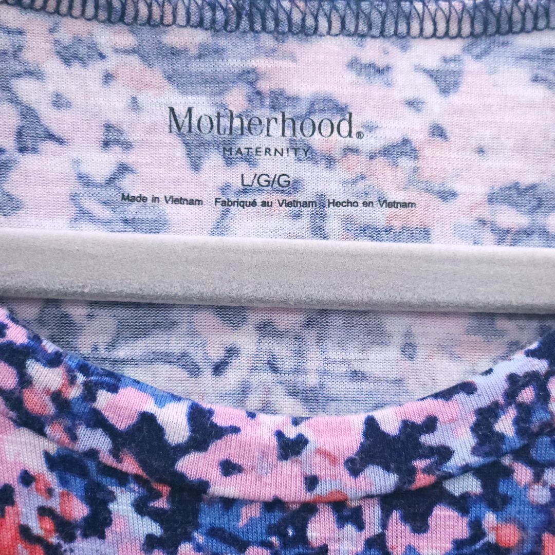 Motherhood Maternity - Blue Maternity Top, Large