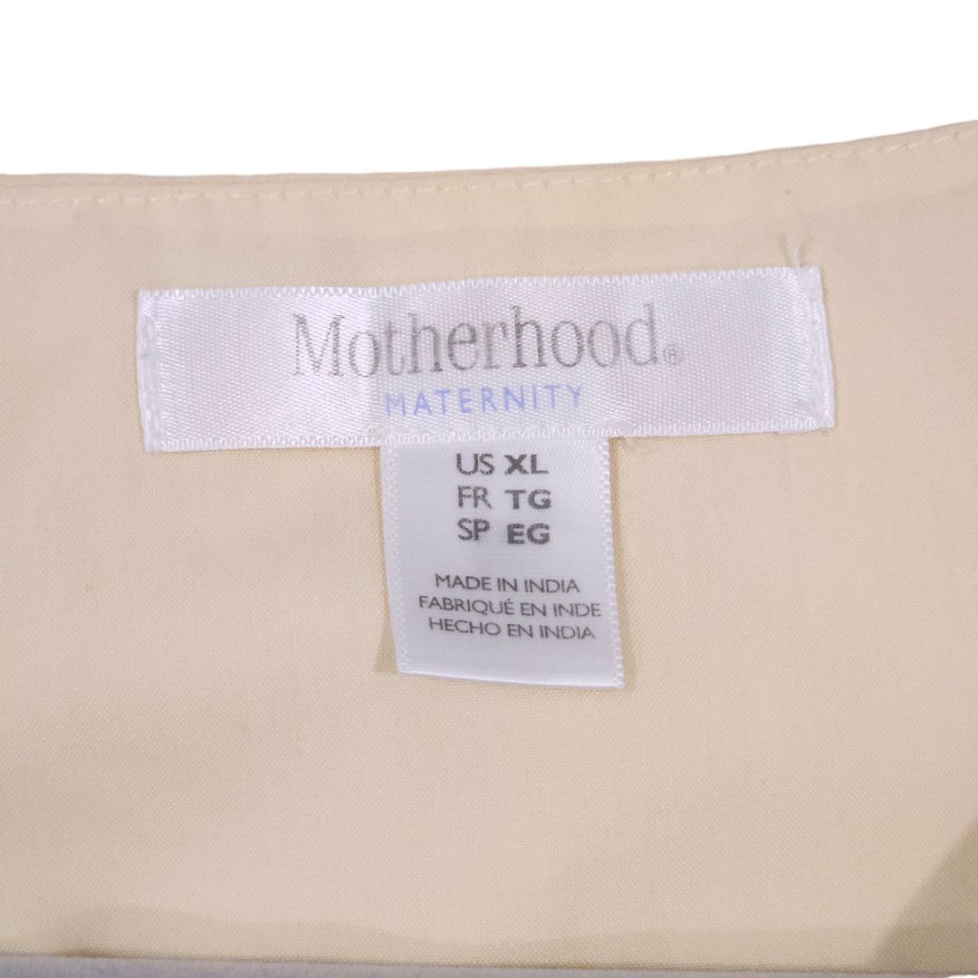 Motherhood Maternity - Yellow Flutter Maternity Top, XL