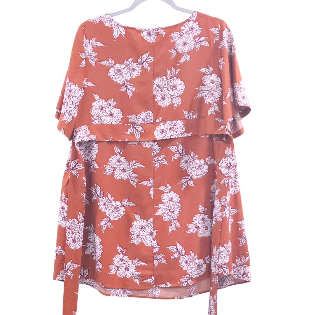 Isabel Maternity - Orange Floral Blouse, Large