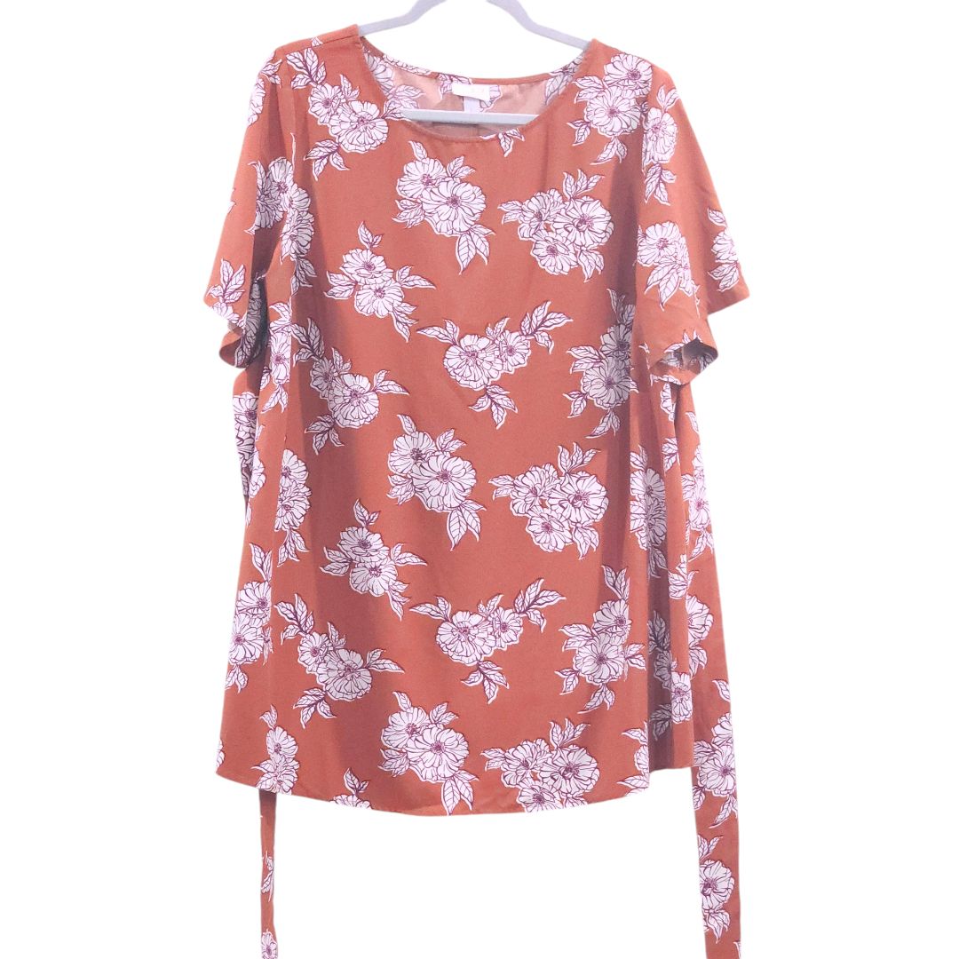 Isabel Maternity - Orange Floral Blouse, Large