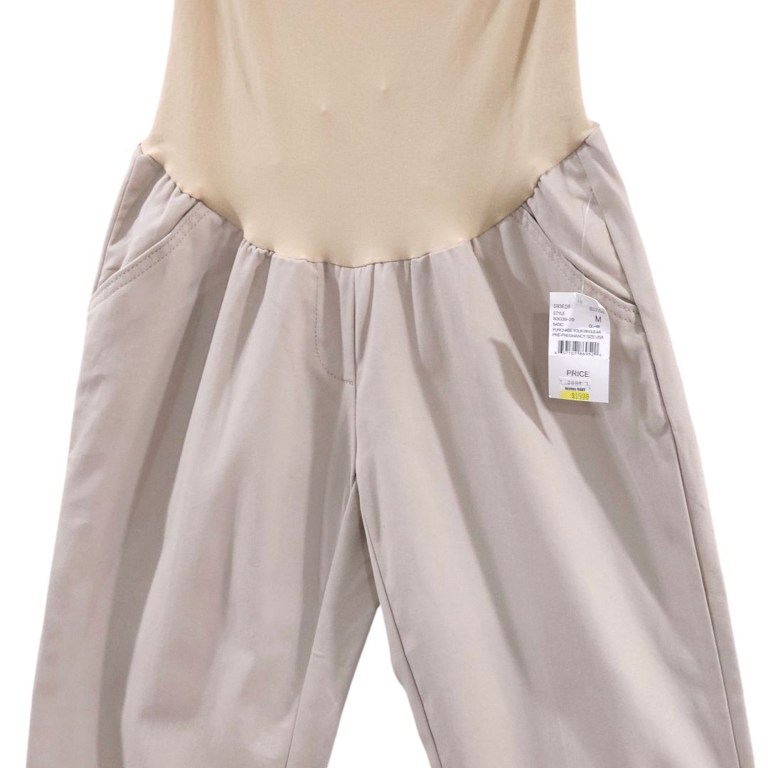 Motherhood Maternity - Khaki Straight Maternity Pants, Medium