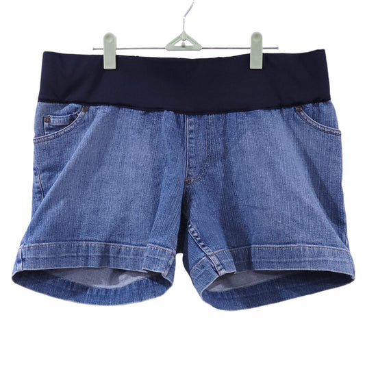 Liz Lange - Blue Denim Maternity Shorts, Large