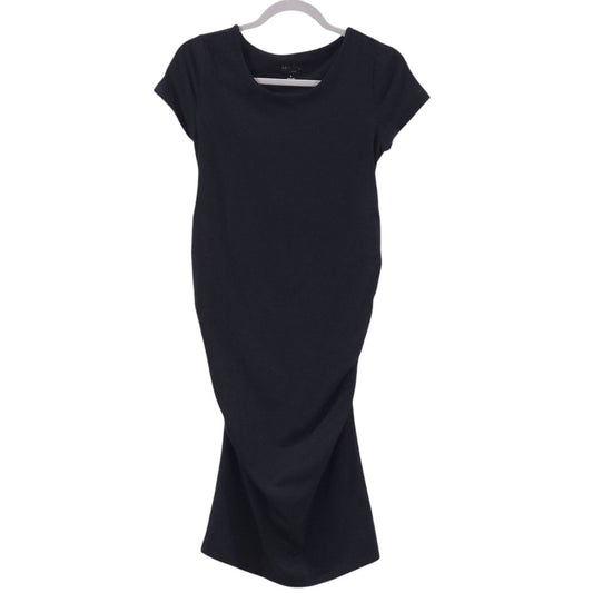 Isabel Maternity - Black Stretch Maternity Dress, Small