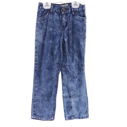 The Children's Place - Blue Acid Wash Straight 100% Cotton Jeans, 4