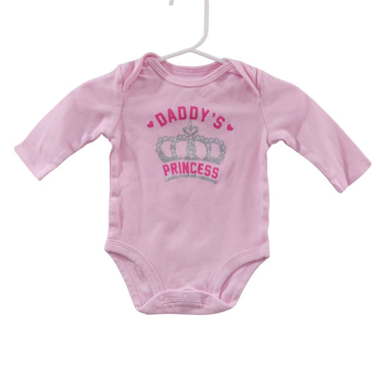 Carter's - Pink "Daddy's Princess" Long Sleeve Onesie, 3 m