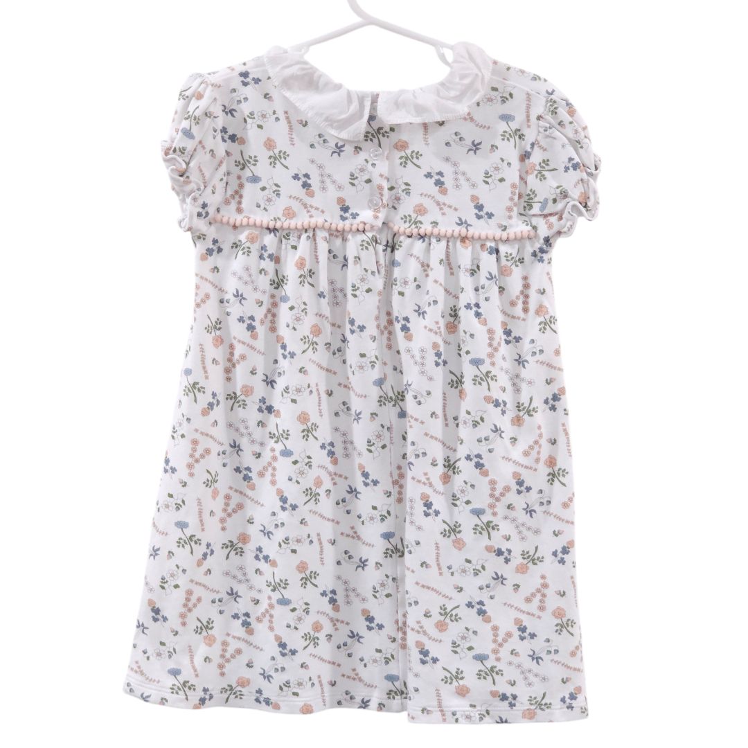 Bella Bliss - White Collared Floral Dress, 5