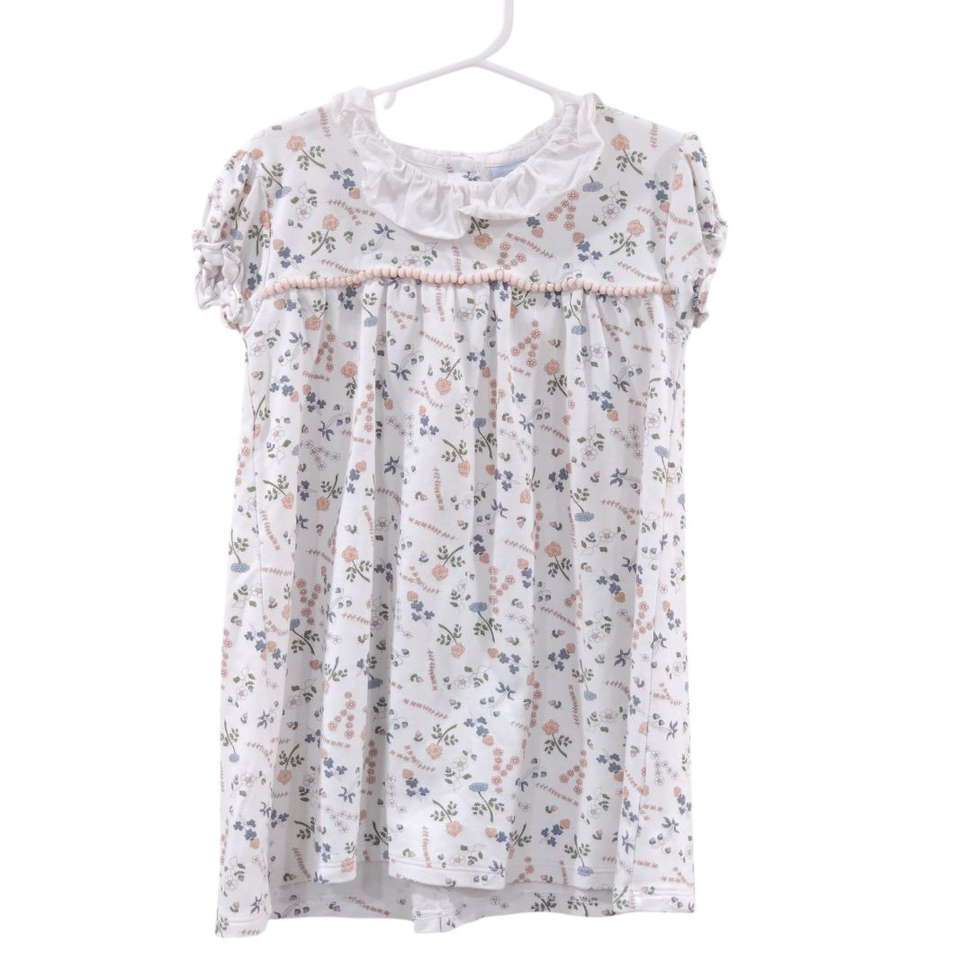 Bella Bliss - White Collared Floral Dress, 5