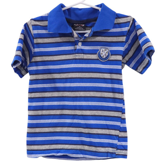 American Hero - Blue Stripes Polo Shirt, 4