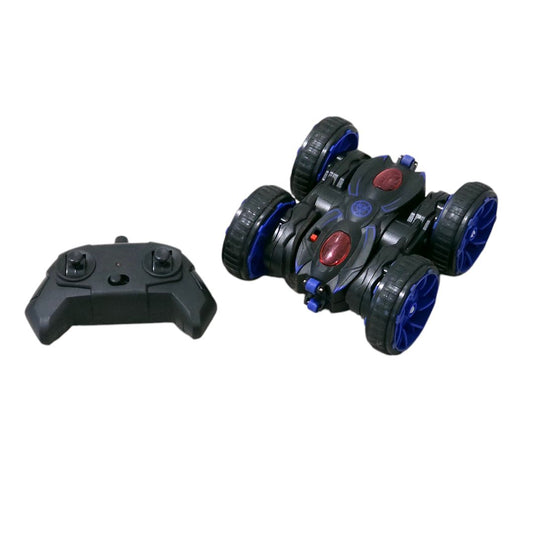 Black Double Sided Remote Control Car RC Stunt Car  4WD 2.4 Ghz