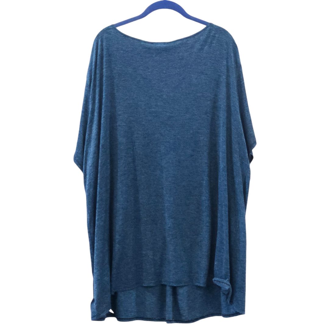 Motherhood Maternity - Blue Short Sleeve Tunic Top, 3XLarge