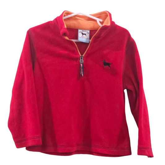 The Black Dog - Red Fleece Jacket, 4T