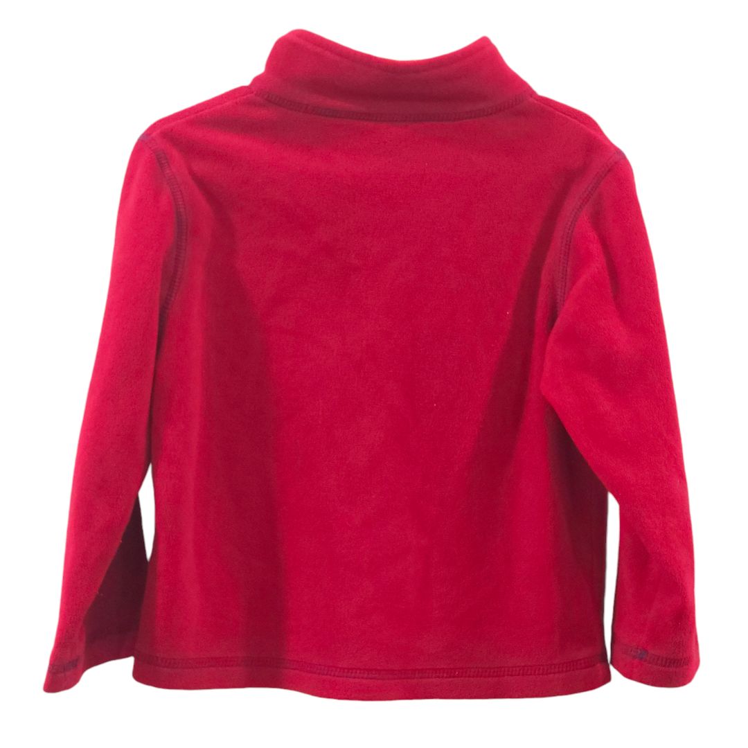 The Black Dog - Red Fleece Jacket, 4T