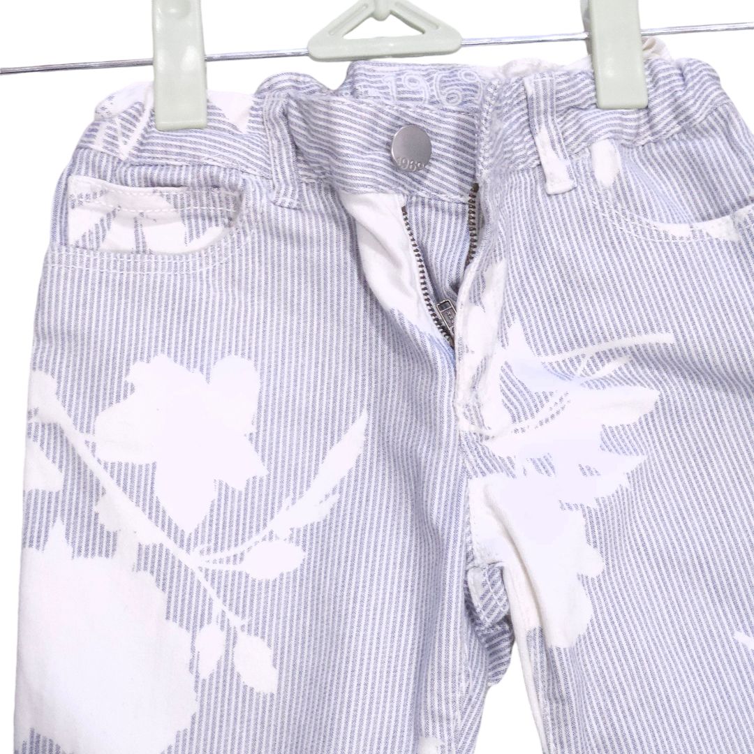 GapKids - Blue Flowers Striped Pants, 8