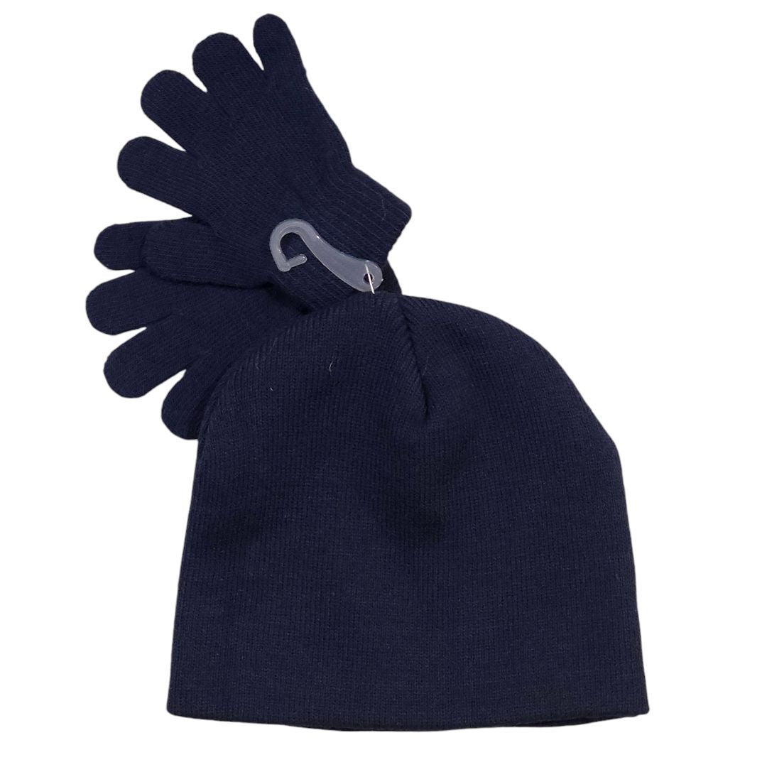 Wonder Nation - Blue Knit Beanie Hat and Gloves - New with Tag, One size