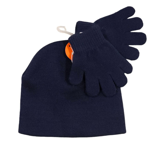 Wonder Nation - Blue Knit Beanie Hat and Gloves - New with Tag, One size