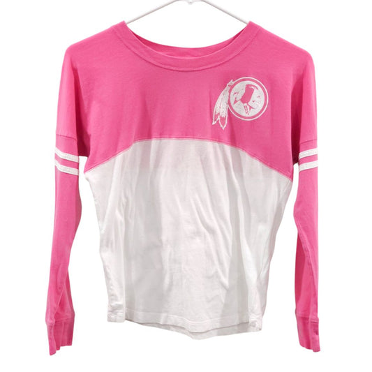 NFL - Pink Long Sleeve Washington Redskins Shirt, 10/12