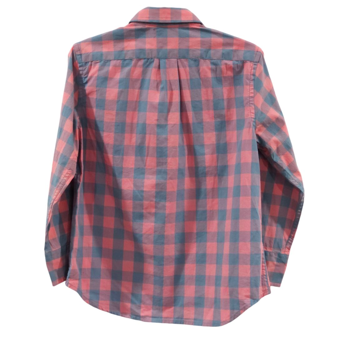 Crewcuts - Pink Plaid Pattern Botton-up Shirt, Boy, 3