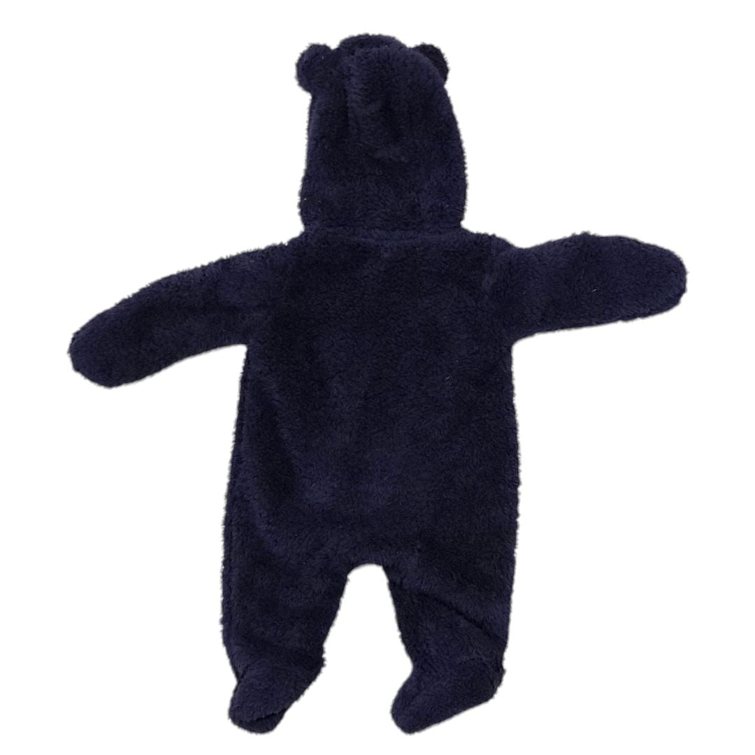 Carter's - Blue Hooded Fleece Zip-up Bear Suit, Boy Size Newborn