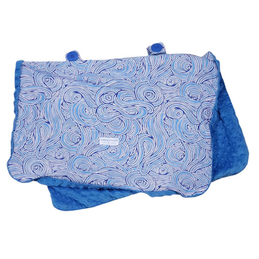 Canopy Couture - Blue Fleece Car Seat Cover Blanket