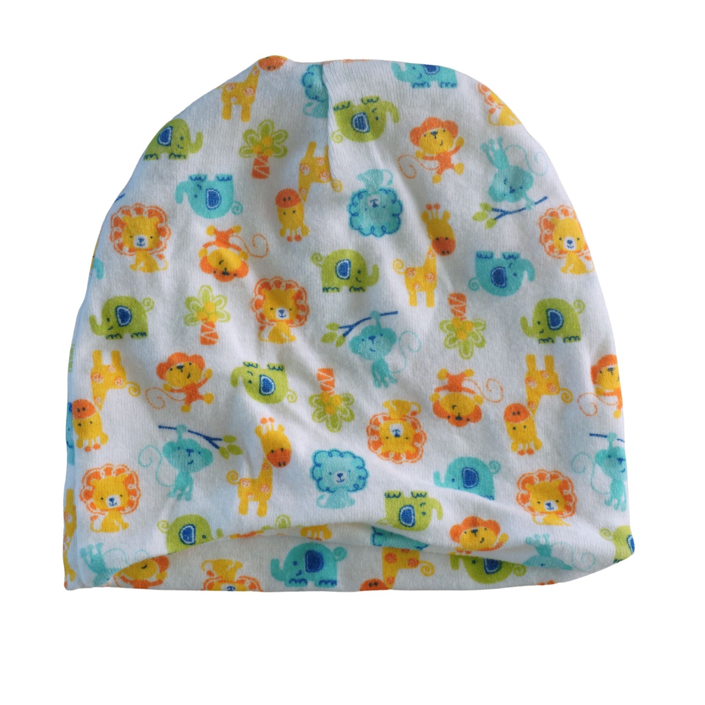 Baby Gerber - Verde, amarillo y naranja - Animales de la jungla - Gorro y gorro de 3 piezas - Niño 0-6 meses