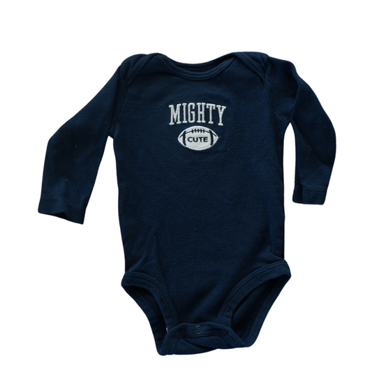 Body de manga larga azul de Baby Carter's - Mighty Cute - Niño 3 meses