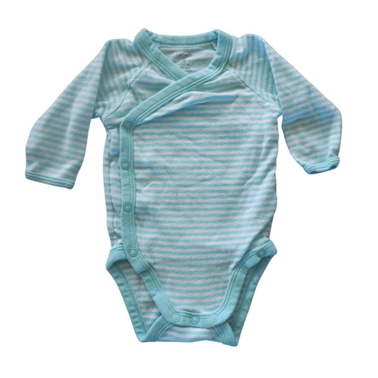 Baby Carter's - Blue and white stripes Long sleeve Bodysuit - Boy 3m