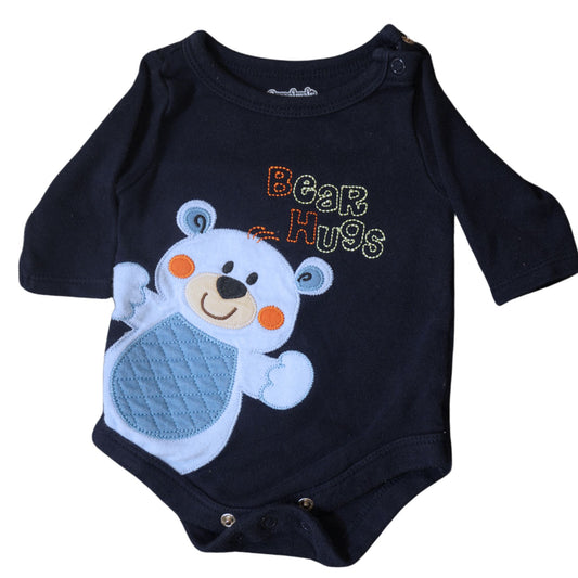 Baby Garanimals - Blue Bear Hugs - Body de manga larga - Niño recién nacido