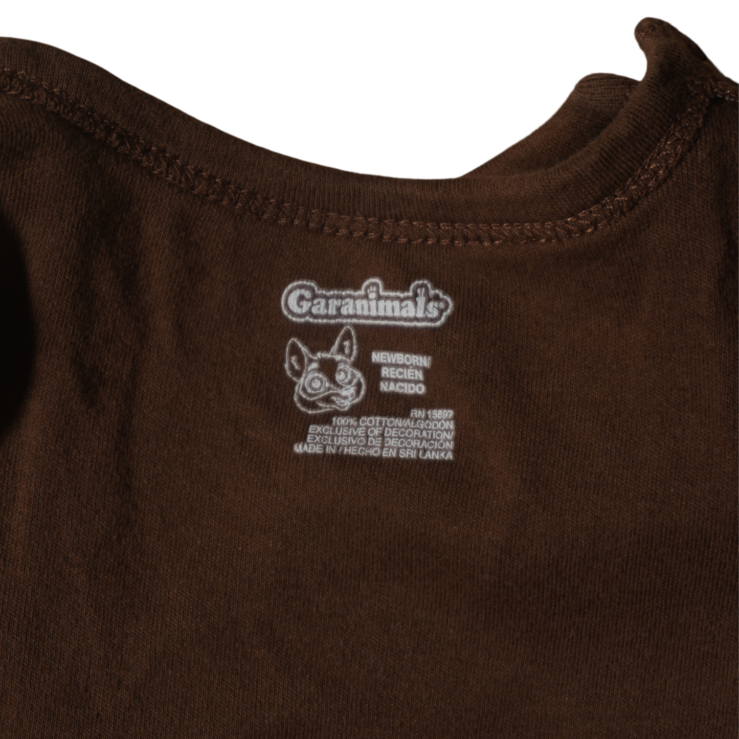 Baby Garanimals - Brown Long Sleeve Bodysuit - Girraffe  Zoo Crew - Boy Newborn