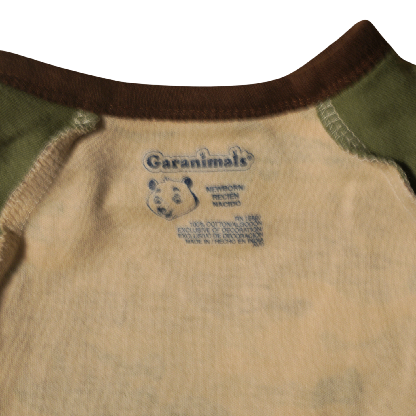 Baby Garanimals - Camoflage - P is for Plane onesie - Boy Newborn