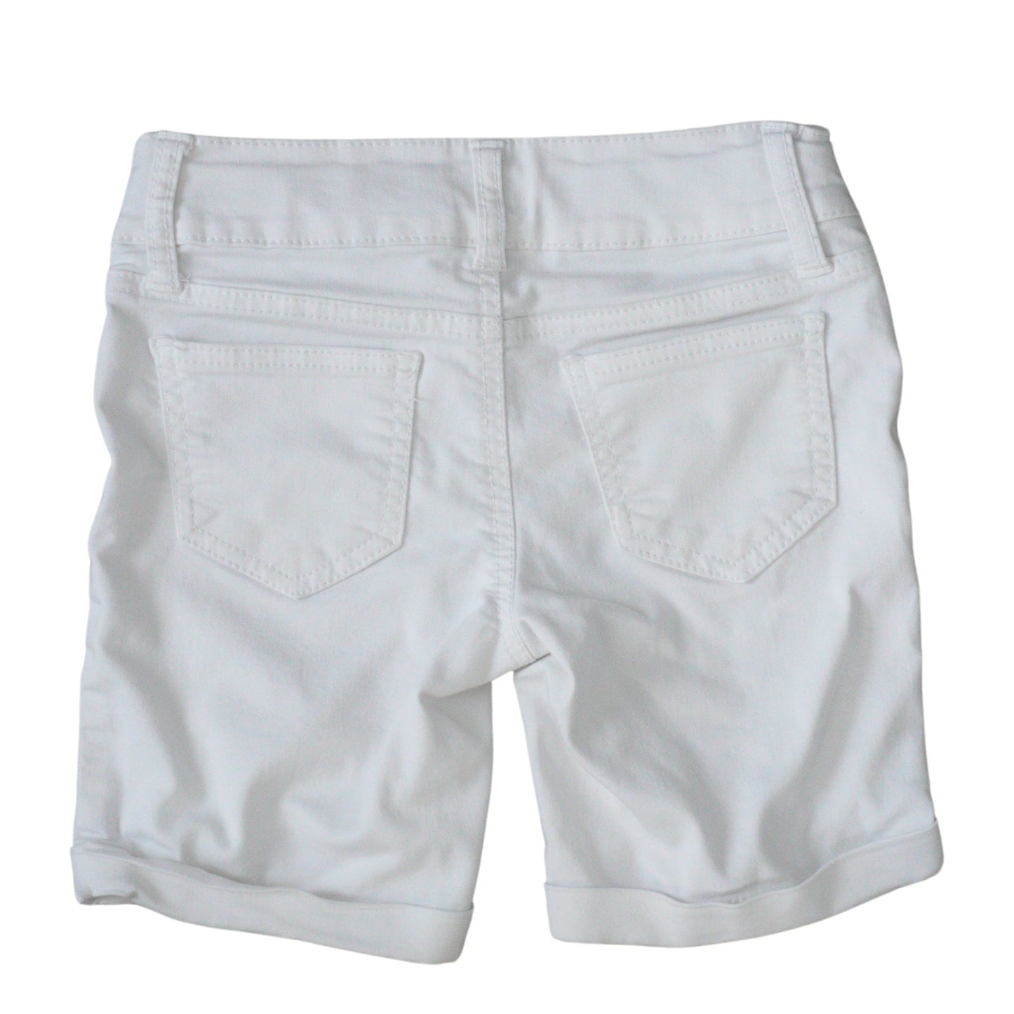 Crown & Ivy Kids - White Bermuda Shorts - Girls 8